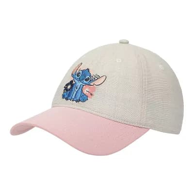 Women's Disney’s Stitch Embroidered Character & Flowers Baseball Cap