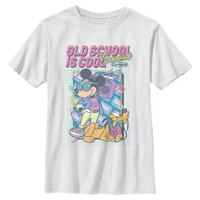 Boys 8-20 Disney's Mickey Mouse Old School Is Cool Graphic Tee