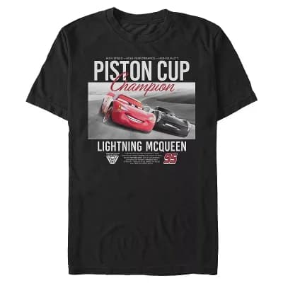 Men's Disney's Lightning McQueen Piston Cup Champion Graphic Tee