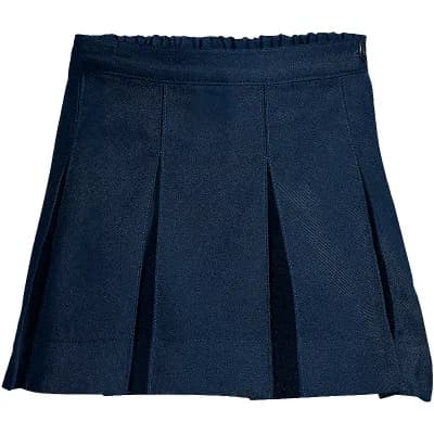 Girls 4-16 Lands' End Above the Knee Box Pleat Skirt