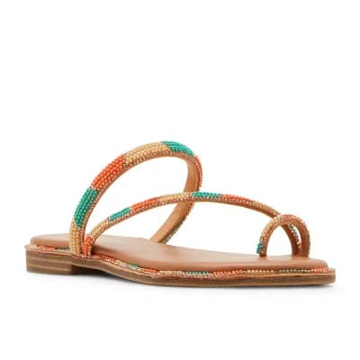 madden girl Spotlight Women's Slip-On Beaded Sandals