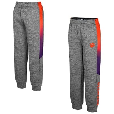Youth Colosseum Gray Clemson Tigers The Gang Pants