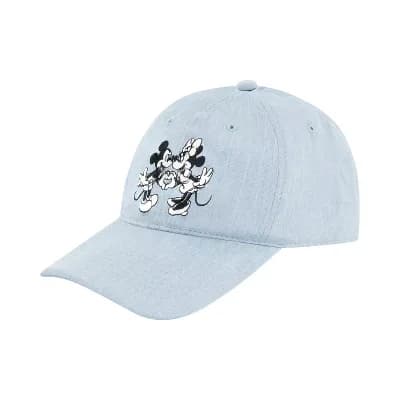 Women's Disney's Mickey & Minnie Mouse Heart Hands Embroidery Dad Cap