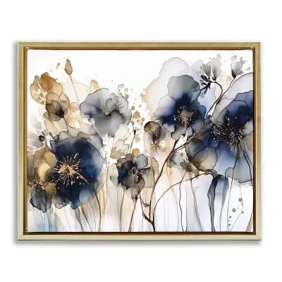 Stupell Home Decor Floral Abstraction Framed Wall Art