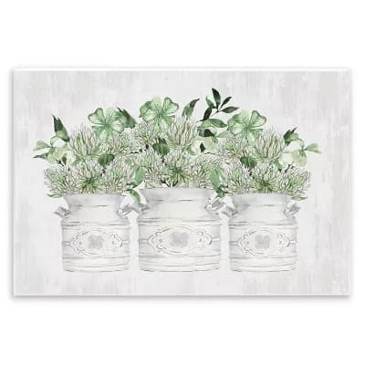Stupell Home Decor Rustic Shamrock Bouquets Wall Art