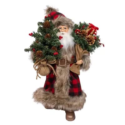 Kurt Adler 17-Inch Kringles Klaus Santa Figurine Table Decor