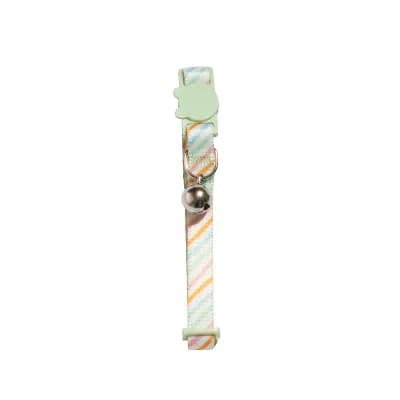 Kitty City Striped Print Collar