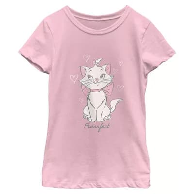 Girls' Disney's The Aristocats Purrrfect Short Sleeve Graphic Tee