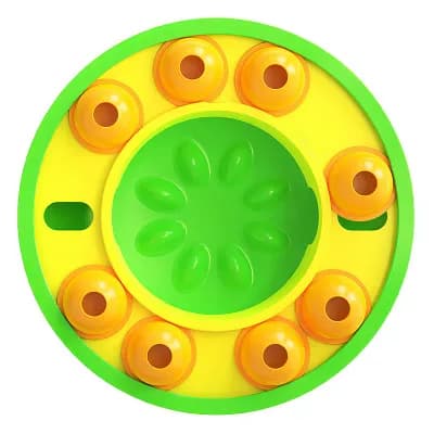 DirectDeals Dog Puzzle Food Feeder Slow Feeding Bowl Interactive Toy Dog Treat Dispensing Toy for