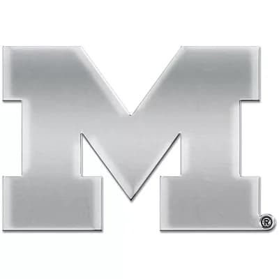 WinCraft Michigan Wolverines Chrome Auto Emblem
