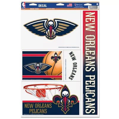 WinCraft New Orleans Pelicans Primary 11'' x 17'' Multi-Use Decal Sheet
