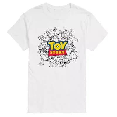 Big & Tall Disney / Pixar's Toy Story Group Collage Graphic Tee
