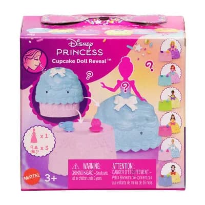 Disney Princess Cupcake Small Doll Reveal with 5 Surprises & 2 Accessories - Styles May Vary