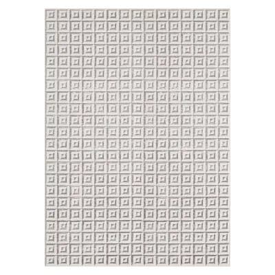 Luxe Weavers Geometric Pattern Metallic Area Rug