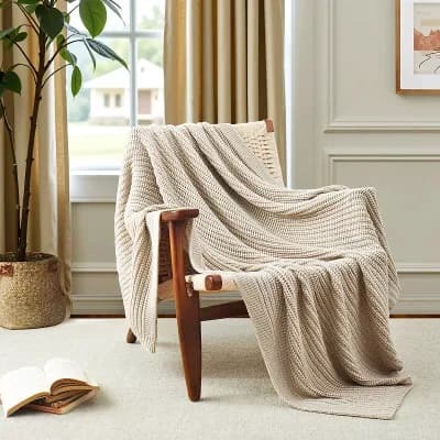Peace Nest Knitted Blanket