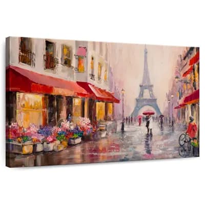 Rainy Paris Wall Art