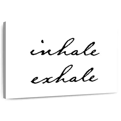 Inhale Exhale Script Wall Art