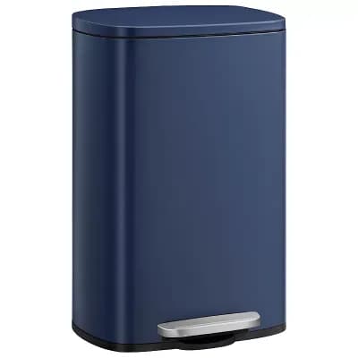 Modern Kitchen Garbage Can with Pedal Lid Compact Space Saving Design for Home or Office