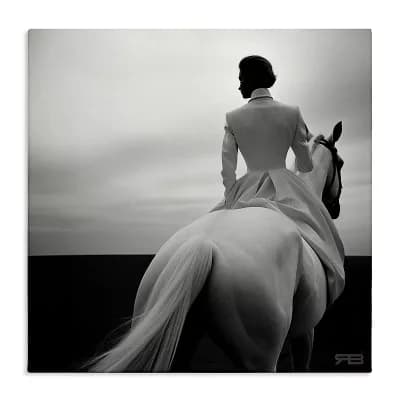 Stupell Home Decor Riding Horse into Horizon Wall Art