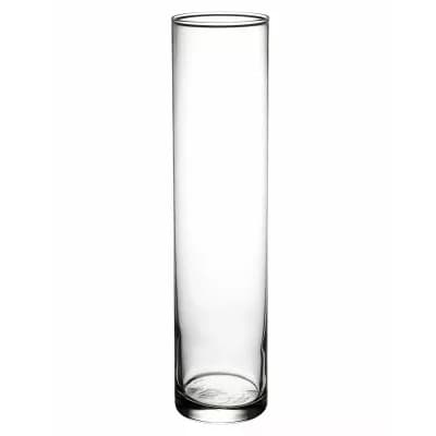 Clear Glass Vase 16" for Coffee Tables, Mantels, and Centerpieces