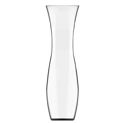 Tall Clear Glass Floor Vase with Wide Opening for Floral Stems