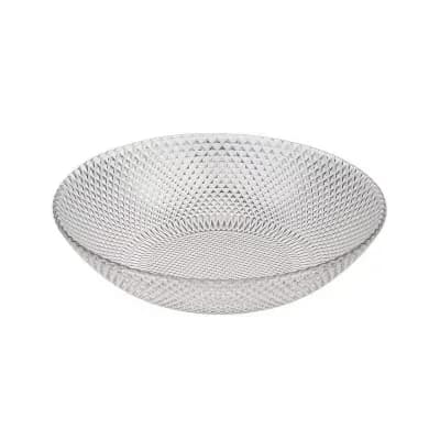 Clear 8" Glass Soup and Dessert Bowl Microwave and Oven Safe