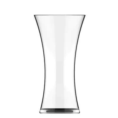 Small Clear Glass Flared Centerpiece Vase for Home or Events