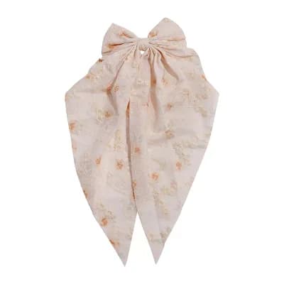 Emberly Floral Bow Barrette
