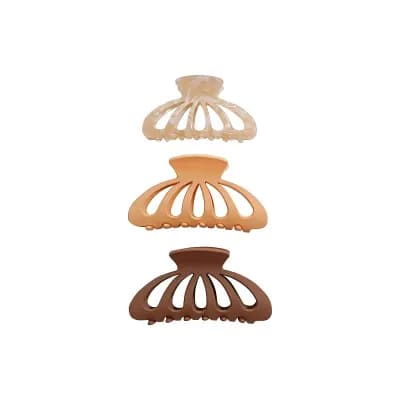Emberly 3-Pack Split Claw Clips