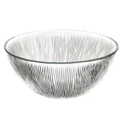 Round 6.5" Clear Glass Bowl for Serving Soup, Salad, Fruit, or Side Dishes