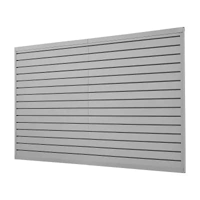 8ft x 4ft PVC Slat Wall Panel System for Garage Storage with Hooks and Accessories Compatibility