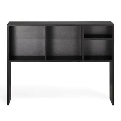 Desktop Bookshelf Hutch for 27-Inch Monitor, Home Office Storage Organizer