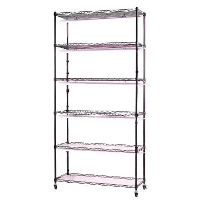 6 tier Grow Light Shelf for Seedlings and Herbs with Timer and PP Trays