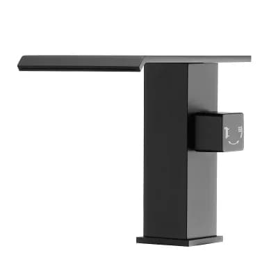 3-Hole Deck Mount Tub Faucet with Dual Flow Handheld Shower, Matte Black