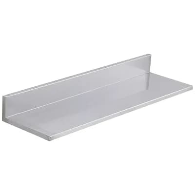 30-Inch Stainless Steel Wall Shelf with Backsplash for Kitchen, Laundry, or Garage Storage