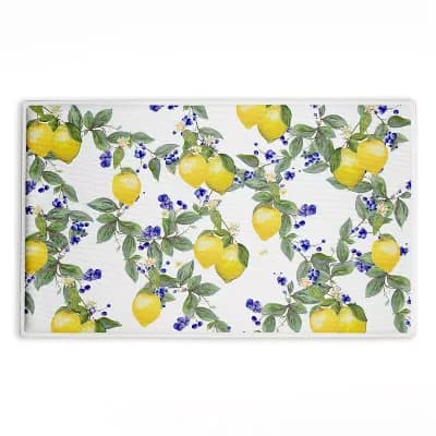 Stupell Home Decor Lemony Vine Pattern Bath Mat