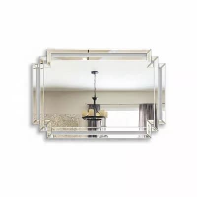 Large Decorative Beveled Accent Mirror