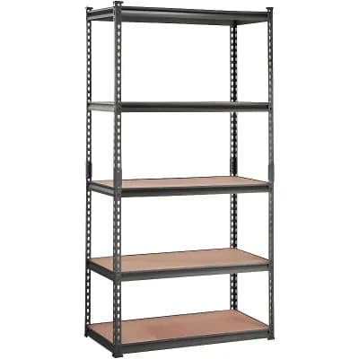 Garage Basement Shelving Unit Adjustable Metal with Rubber Foot Pads