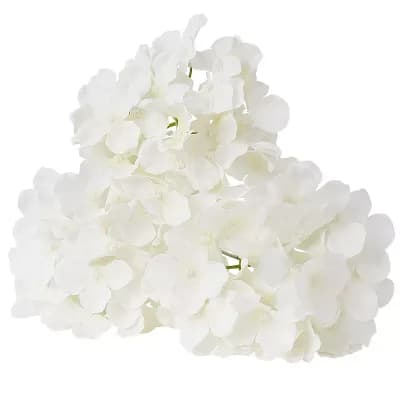 205 pc White Hydrangea Stems Artificial Flowers for DIY Arrangements and Centerpieces