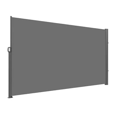 Patio Side Awning Privacy Screen Retractable 5.91 x 9.84 ft for Wind and Sun Blocking