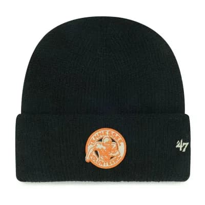 Men's '47 Black Tennessee Volunteers Golden Age Cuffed Knit Hat with Pom
