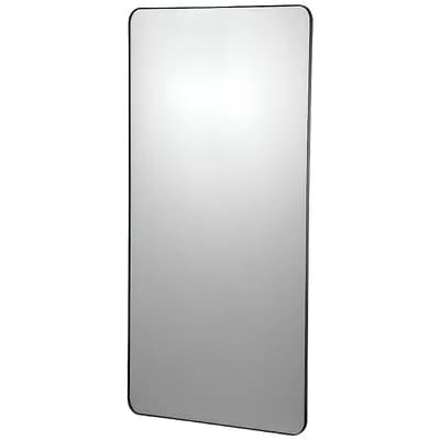 Full Length Vertical Wall Mirror 28 x 60 inch Rectangular Black Frame for Bedroom or Bathroom