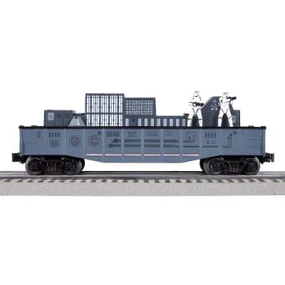 Disney's Star Wars Stormtroopers O Gauge Model Train Chasing Gondola Car
