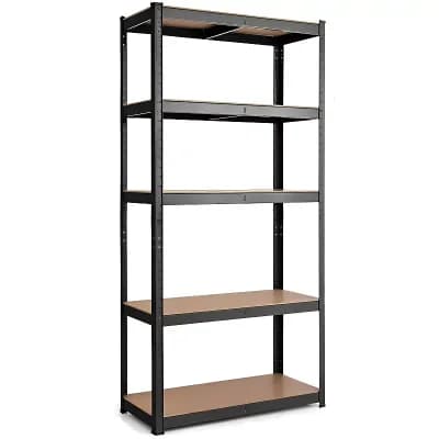 5 tier Adjustable Shelving Storage Rack, 59 in Tall for Garage or Utility Room