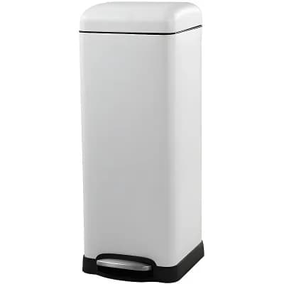 Step-On Trash Can, 8-Gallon Steel Bin for Craft Room, Kitchen, or Laundry Area