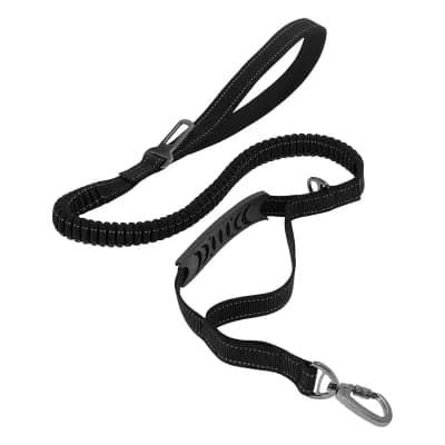 Dog Car Seatbelt 45.28"-70.08" Shock Absorbing with 2 Padded Handle 1 pc