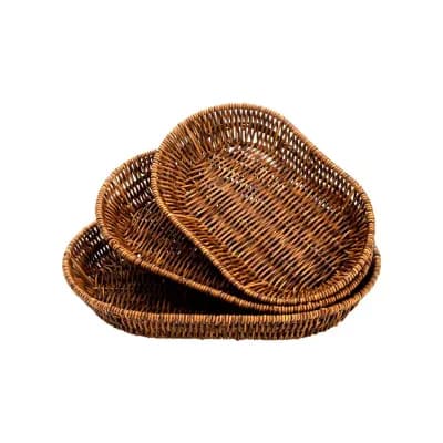 Handwoven Tabletop Food Serving Baskets