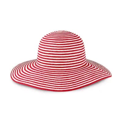 Magid Striped Straw Floppy Hat