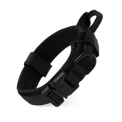 Dog Collar for Large Dogs Adjustable Heavy Duty with Handle Tactical 1 pc