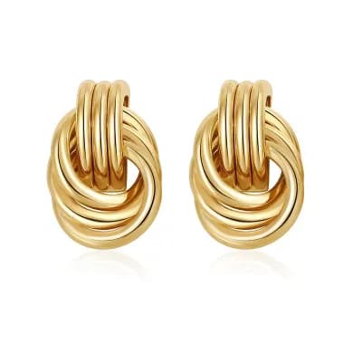Chunky Knot Dangle Earrings
